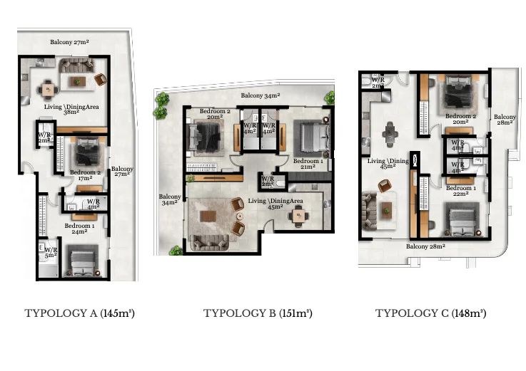 2-Bedroom apartment airport residential area