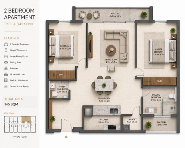 2 bedroom for sale cantonments accra