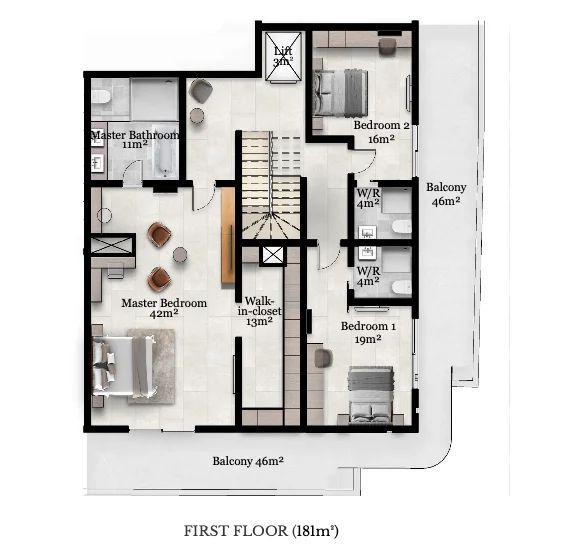 penthouse airport residential area